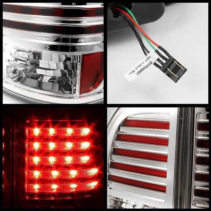 Lexus LX Spyder LED Taillights - Chrome - 111-LLX47098-LED-C thumbnail 2