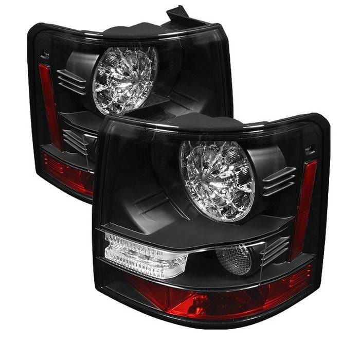 Land Rover Range Rover Spyder LED Taillights - Black - 111-LRRRS06-LED-BK