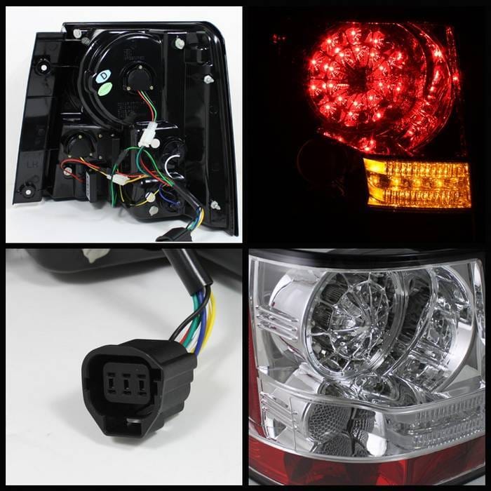 Land Rover Range Rover Spyder LED Taillights - Chrome - 111-LRRRS06-LED-C thumbnail 2