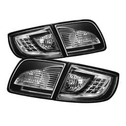 Mazda 3 4DR Spyder LED Taillights - Black Smoked - 111-M303-LED-SM