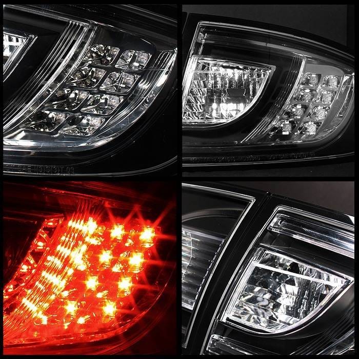 Mazda 3 4DR Spyder LED Taillights - Black Smoked - 111-M303-LED-SM thumbnail 2