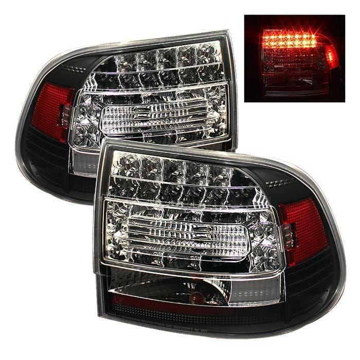 Porsche Cayenne Spyder LED Taillights - Black - 111-PCAY03-LED-BK