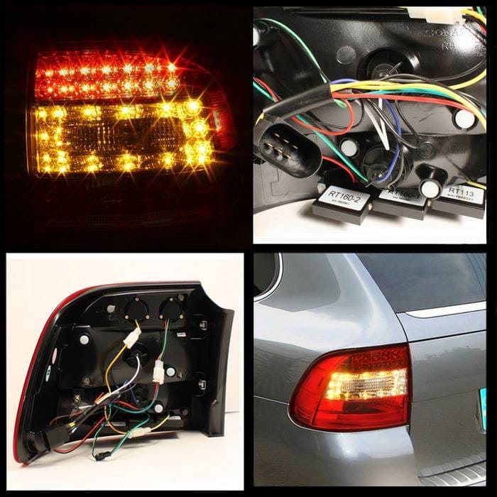 Porsche Cayenne Spyder LED Taillights - Red Clear - 111-PCAY03-LED-RC thumbnail 2