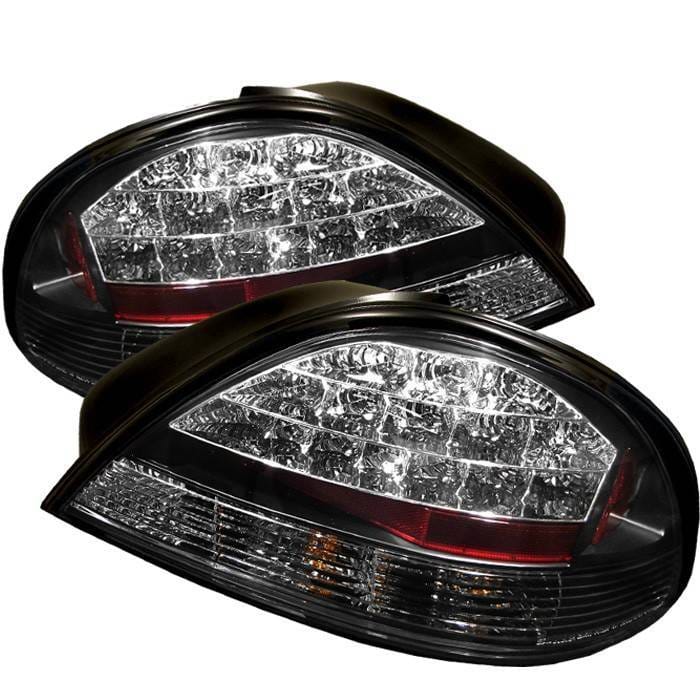 Pontiac Grand Am Spyder LED Taillights - Black - 111-PGAM99-LED-BK