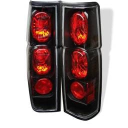 Nissan Pickup Spyder Euro Style Taillights - Black - 111-NH86-BK
