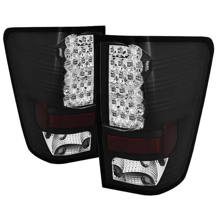 Nissan Titan Spyder LED Taillights - Black - 111-NTI04-LED-BK