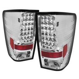 Nissan Titan Spyder LED Taillights - Chrome - 111-NTI04-LED-C