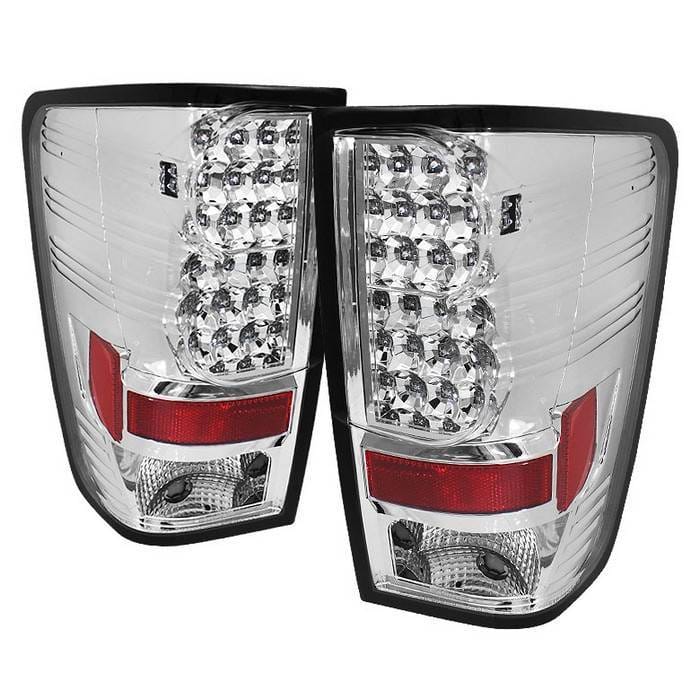Nissan Titan Spyder LED Taillights - Chrome - 111-NTI04-LED-C