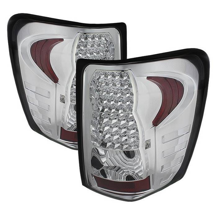 Jeep Grand Cherokee Spyder LED Taillights - Chrome - ALT-JH-JGC99-LED-C