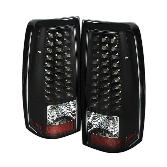 GMC Sierra Spyder LED Taillights - Black - ALT-ON-CS99-LED-BK