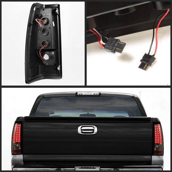 Chevrolet Silverado Spyder LED Taillights - Chrome - ALT-ON-CS99-LED-C thumbnail 2