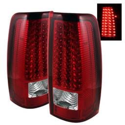 GMC Sierra Spyder LED Taillights - Red Clear - ALT-ON-CS99-LED-RC