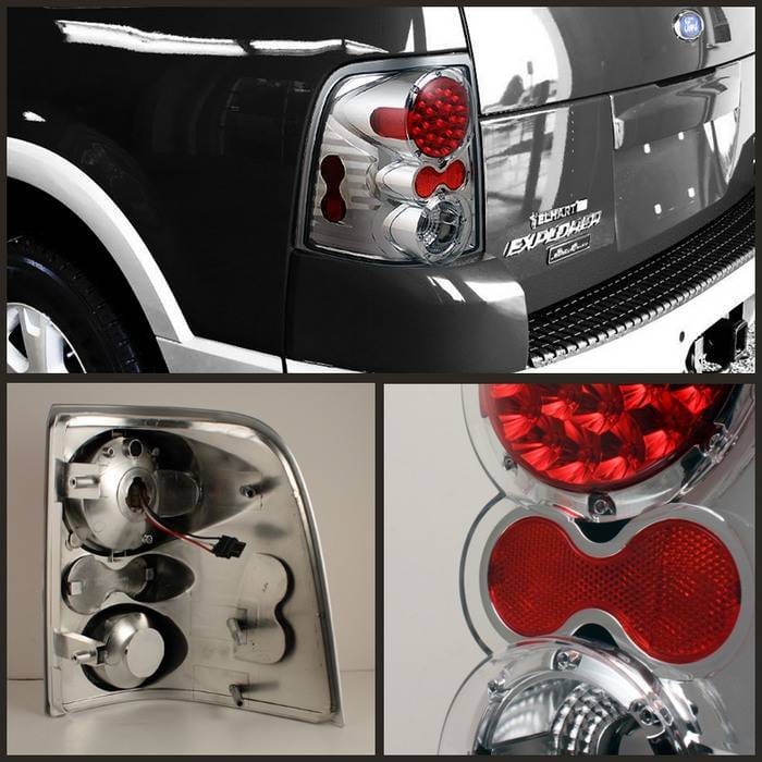Ford Explorer Spyder LED Taillights - Chrome - ALT-ON-FEXP02-LED-C thumbnail 2