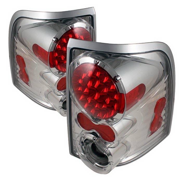 Ford Explorer Spyder LED Taillights - Chrome - ALT-ON-FEXP02-LED-C