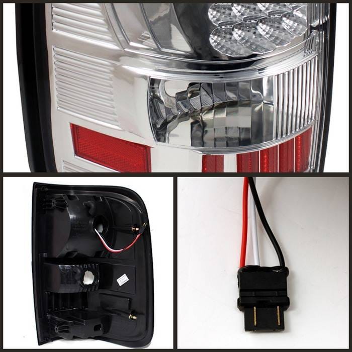 Ford F150 Spyder LED Taillights - Chrome - ALT-ON-FF15004-LED-C thumbnail 2
