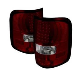 Ford F150 Spyder LED Taillights - Red Clear - ALT-ON-FF15004-LED-RC