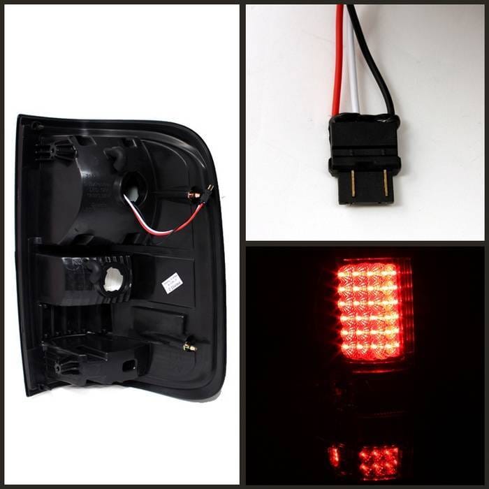 Ford F150 Spyder LED Taillights - Red Clear - ALT-ON-FF15004-LED-RC thumbnail 2