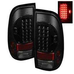 Ford F150 Spyder LED Taillights - Black - ALT-ON-FF15097-LED-BK