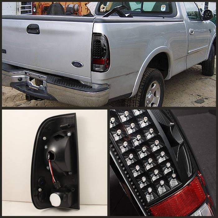 Ford F150 Spyder LED Taillights - Black - ALT-ON-FF15097-LED-BK thumbnail 2