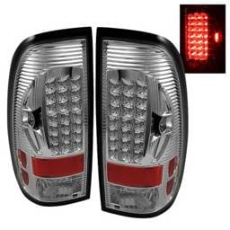 Ford F150 Spyder LED Taillights - Chrome - ALT-ON-FF15097-LED-C