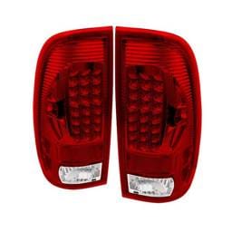 Ford F150 Spyder LED Taillights - Red Smoke - ALT-ON-FF15097-LED-RC