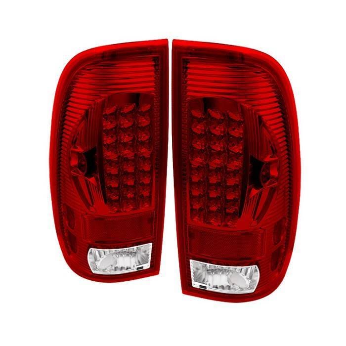 Ford F150 Spyder LED Taillights - Red Smoke - ALT-ON-FF15097-LED-RC