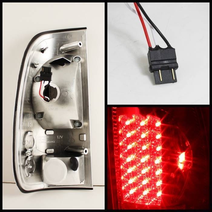 Ford F450 Spyder LED Taillights - Red Smoke - ALT-ON-FF15097-LED-RC thumbnail 2