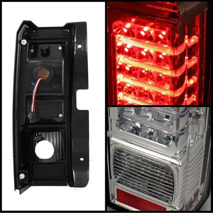 Hummer H3 Spyder LED Taillights - Chrome - ALT-ON-HH306-LED-C thumbnail 2