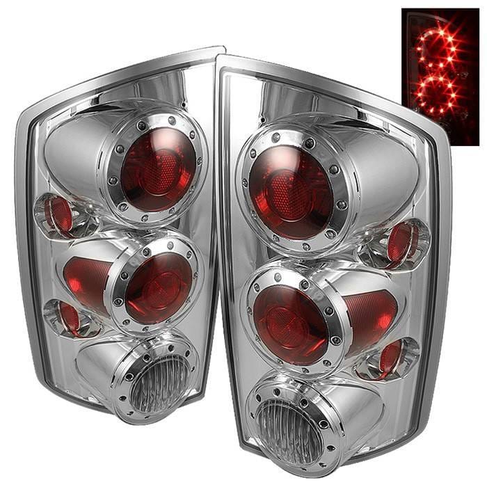 Dodge Ram Spyder LED Taillights - Chrome - ALT-ON-DRAM02-LED-C
