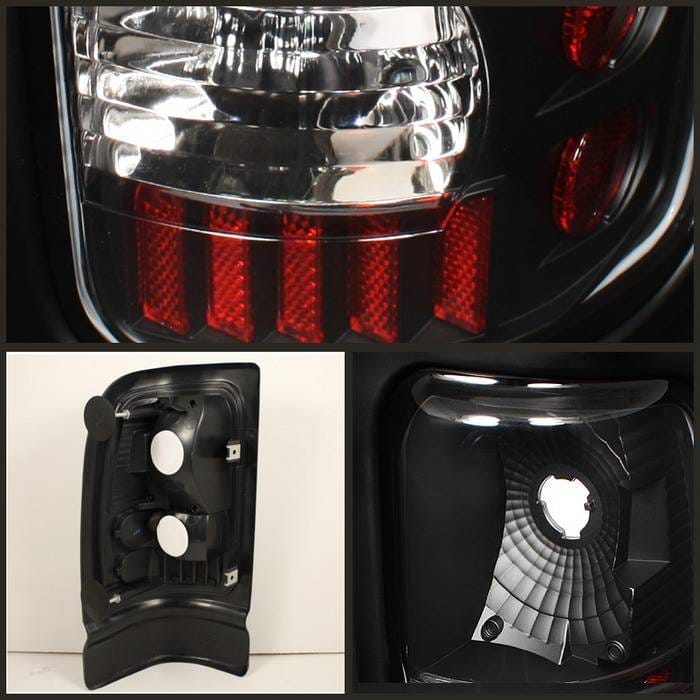 Dodge Ram Spyder Euro Style Taillights - Black - ALT-ON-DRAM94-BK thumbnail 2
