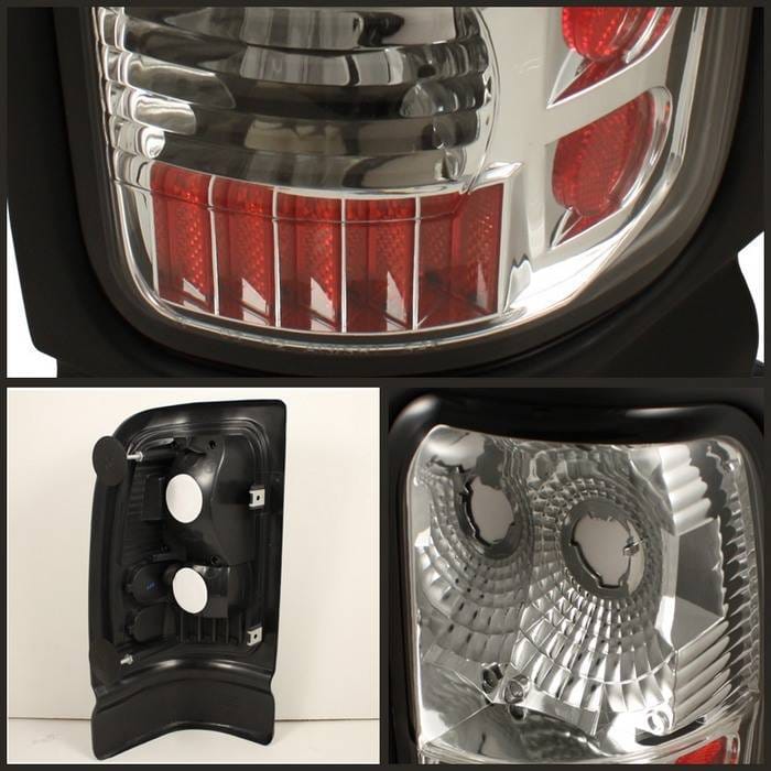 Dodge Ram Spyder Euro Style Taillights - Chrome - ALT-ON-DRAM94-C thumbnail 2
