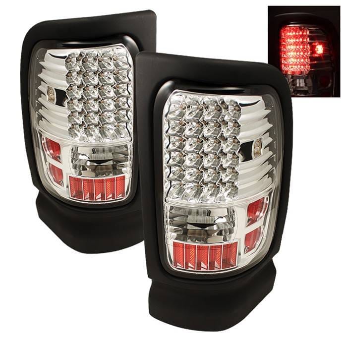 Dodge Ram Spyder LED Taillights - Chrome - ALT-ON-DRAM94-LED-C