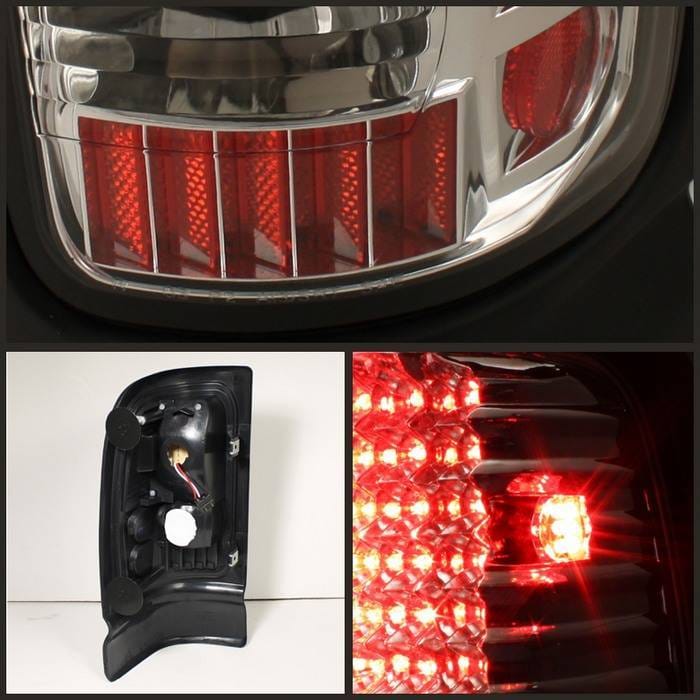 Dodge Ram Spyder LED Taillights - Chrome - ALT-ON-DRAM94-LED-C thumbnail 2