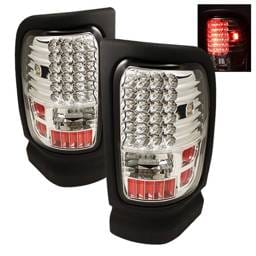 Dodge Ram Spyder LED Taillights - Chrome - ALT-ON-DRAM94-LED-C
