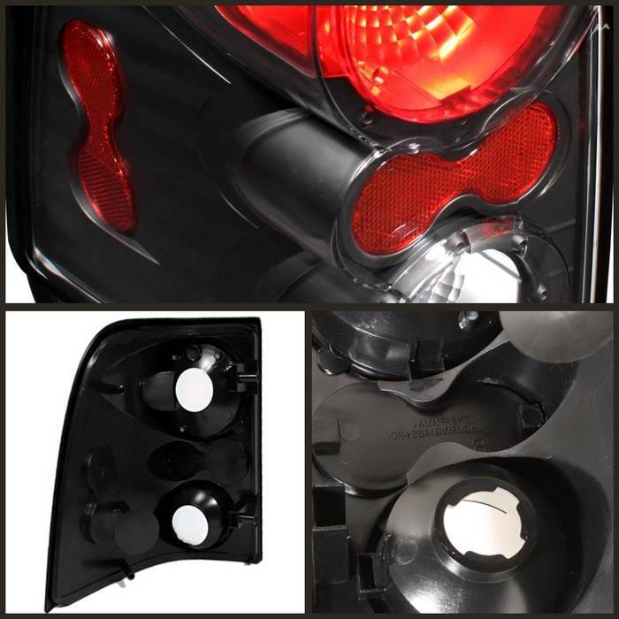 Ford Explorer Spyder Euro Style Taillights - Black - ALT-ON-FEXP02-BK thumbnail 2