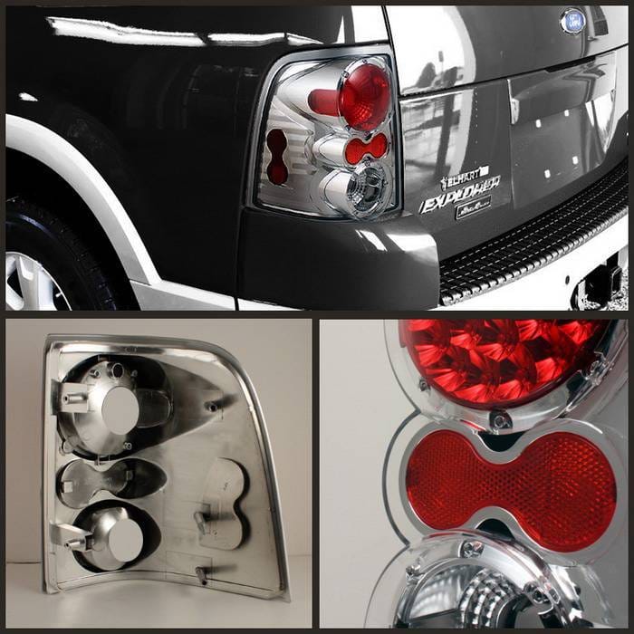 Ford Explorer Spyder Altezza Taillights - Chrome - ALT-ON-FEXP02-C thumbnail 2