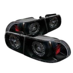 Honda Civic 2DR & 4DR Spyder LED Taillights - Black - ALT-YJ9295TLZ4-24D-BK-LED