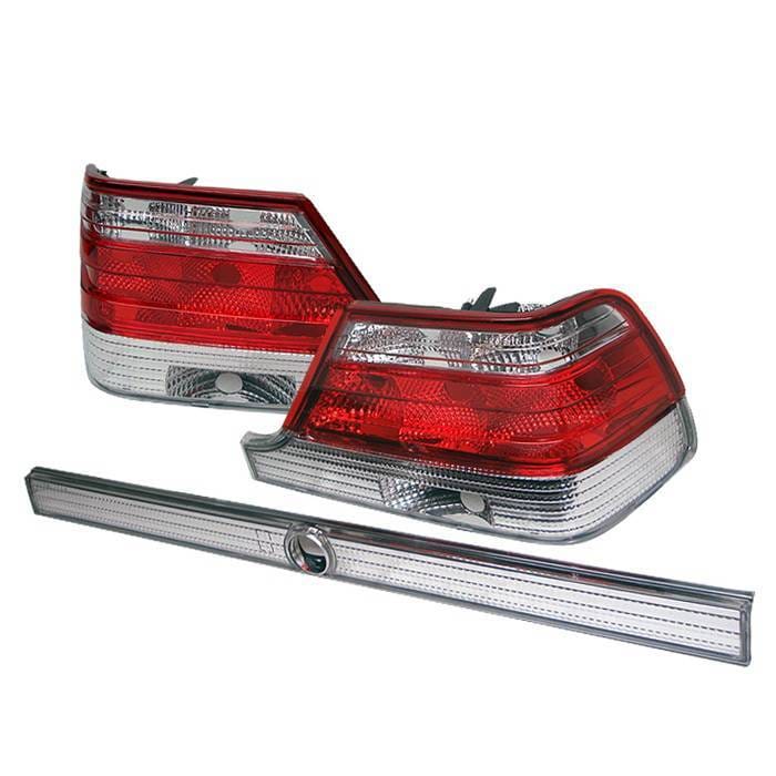 Mercedes-Benz S Class Spyder Taillights - Red Clear - ALT-YZ-MBW140-RC