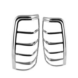 Chevrolet Silverado Spyder ABS Taillight Bezel - Chrome - CA-TB-CSIL03