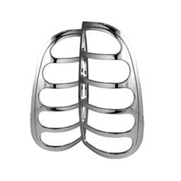 Ford F350 Superduty Spyder ABS Taillights Bezel - Chrome - CA-TB-FF15097