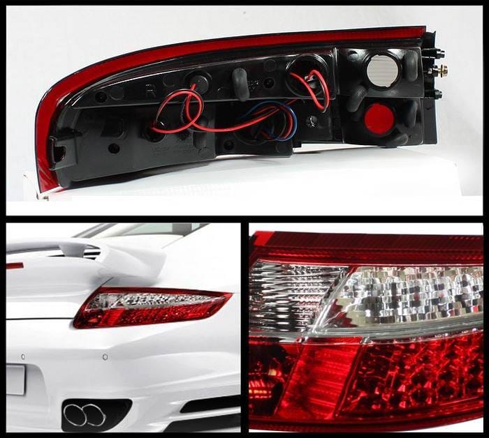 Porsche 911 Spyder LED Taillights - Red Clear - ALT-ON-P99699-LED-RC thumbnail 2
