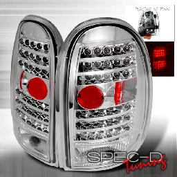 Dodge Caravan Spec-D LED Taillights - Chrome - LT-CAR96CLED-KS