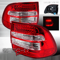 Porsche Cayenne Spec-D LED Taillights - Red - LT-CAY03RLED-KS