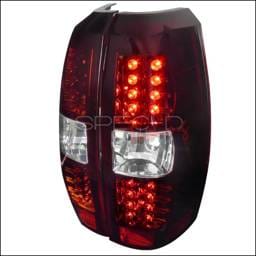 Chevrolet Avalanche Spec-D LED Taillights - Red & Clear Lens - LT-AVA07RLED-TM