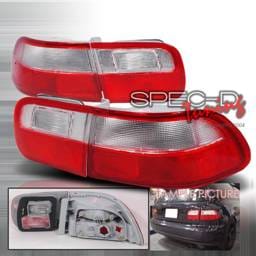 Honda Civic 2DR & 4DR Spec-D Altezza Taillights - Red & Clear - LT-CV92RPW-KS