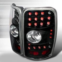 GMC Denali Spec-D LED Taillights - Black with Clear Lens - LT-DEN00BCLED-WJ