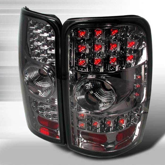 Chevrolet Tahoe Spec-D LED Taillights - Chrome with Smoke Lens - LT-DEN00CGLED-WJ