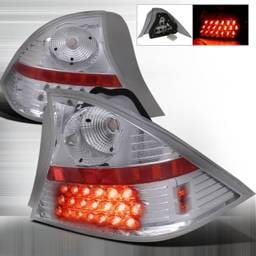 Honda Civic 2DR Spec-D LED Taillights - Chrome - LT-CV012CLED-WJ