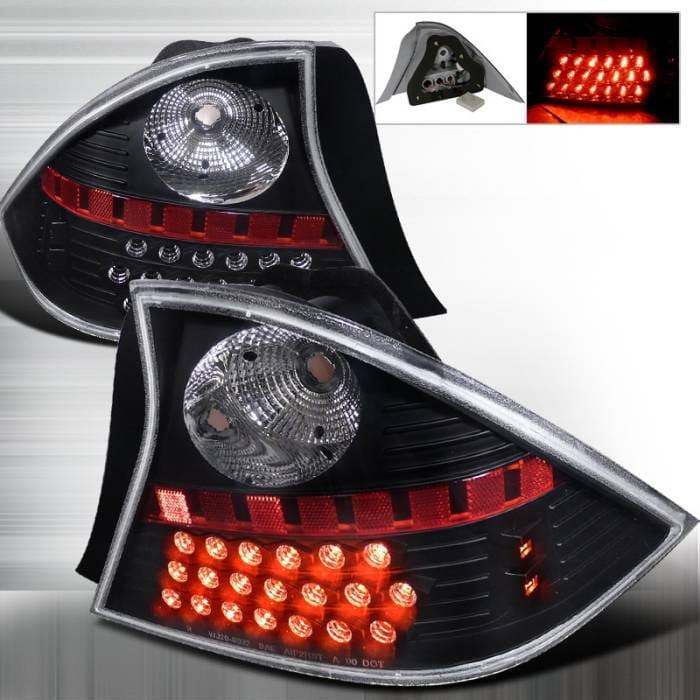 Honda Civic 2DR Spec-D LED Taillights - Black - LT-CV012JMLED-WJ