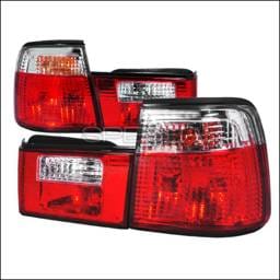 BMW 5 Series Spec-D Altezza Taillights - Red & Clear - LT-E344RPW-APC